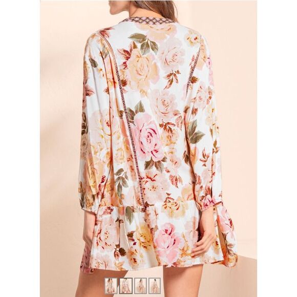 Maaji Afrodita Macy Tunic Cover Dress Women's Small S Beach Swim Coverup Flowy - Picture 2 of 4
